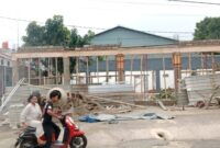 FOTO: Lokasi pembangunan gedung olahraga di Kecamatan Glenmore, @by_News9.id