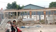 FOTO: Lokasi pembangunan gedung olahraga di Kecamatan Glenmore, @by_News9.id