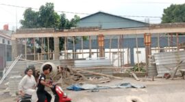 FOTO: Lokasi pembangunan gedung olahraga di Kecamatan Glenmore, @by_News9.id