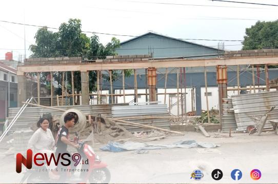FOTO: Lokasi pembangunan gedung olahraga di Kecamatan Glenmore, @by_News9.id