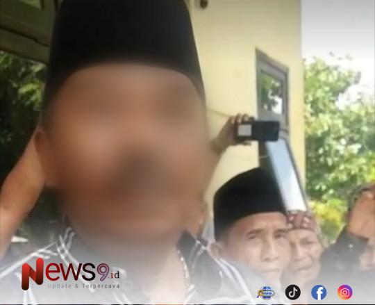 FOTO: Asmawi bin Mahruno, tersangka dalam perkara dugaan penebangan pohon tanpa izin. @by_News9.id