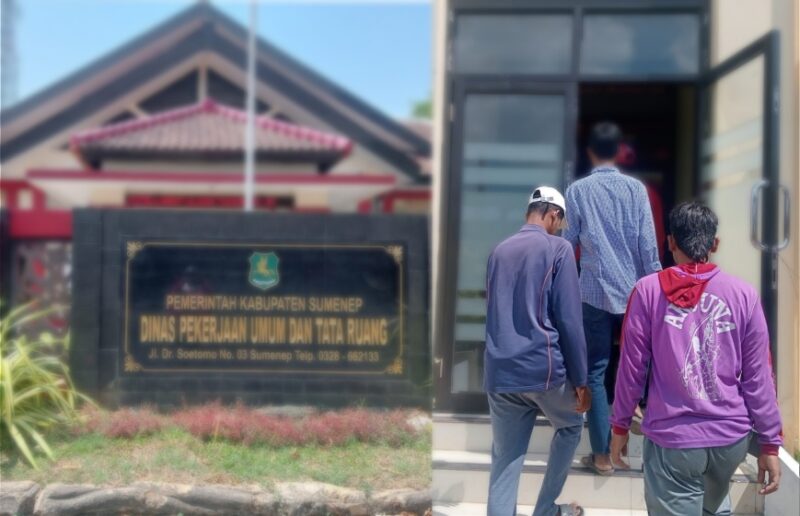 FOTO: Keluarga korban dan beberapa sakasi saat memenuhi panggilan Polresta Sumenep. @by_News9.id