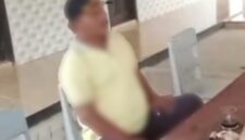 FOTO: Asmawi bin Mahruno, yang telah ditetapkan sebagai tersangka dalam perkara dugaan penebangan pohon. @by_News9.id