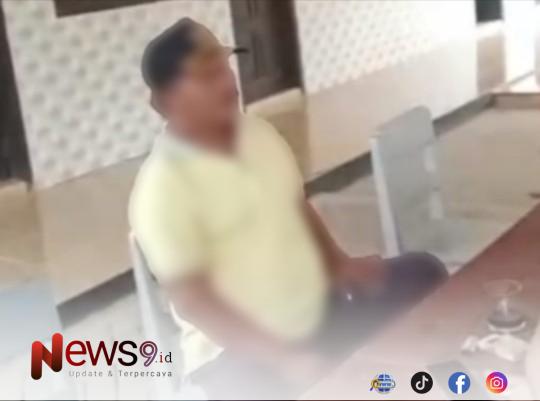 FOTO: Asmawi bin Mahruno, yang telah ditetapkan sebagai tersangka dalam perkara dugaan penebangan pohon. @by_News9.id