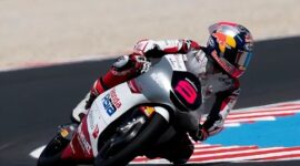 FOTO: Veda Ega Pratama finis posisi 11 di Moto3 Jepang 2026 setelah memulai balapan dari urutan 18. @by_News9.id